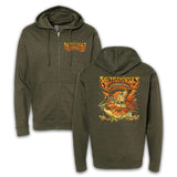KettleHouse Amp 2026 - Kingfisher Zip Hoodie - Army Heather Green