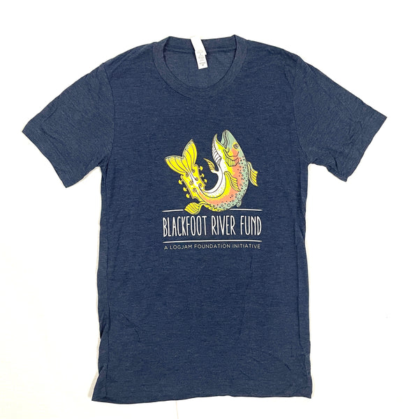 Logjam Presents Blackfoot River Fund (2018), Heathered Blue T-Shirt | Unisex
