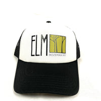 ELM Snapback Trucker Hat | White/Black