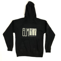 ELM Hoodie Zip-Up, Logo, Black