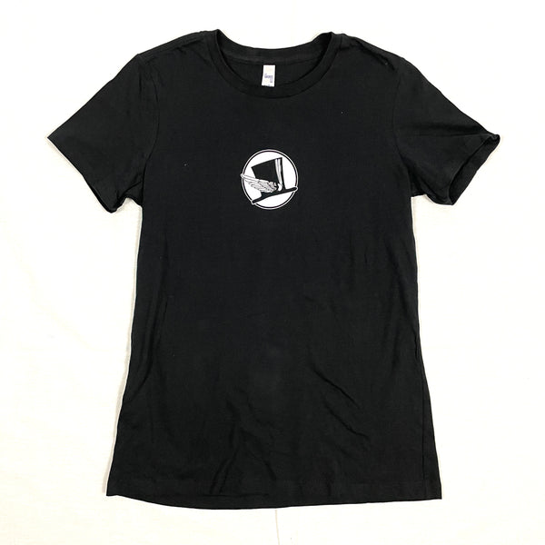 Top Hat Logo, Black T-Shirt | Ladies